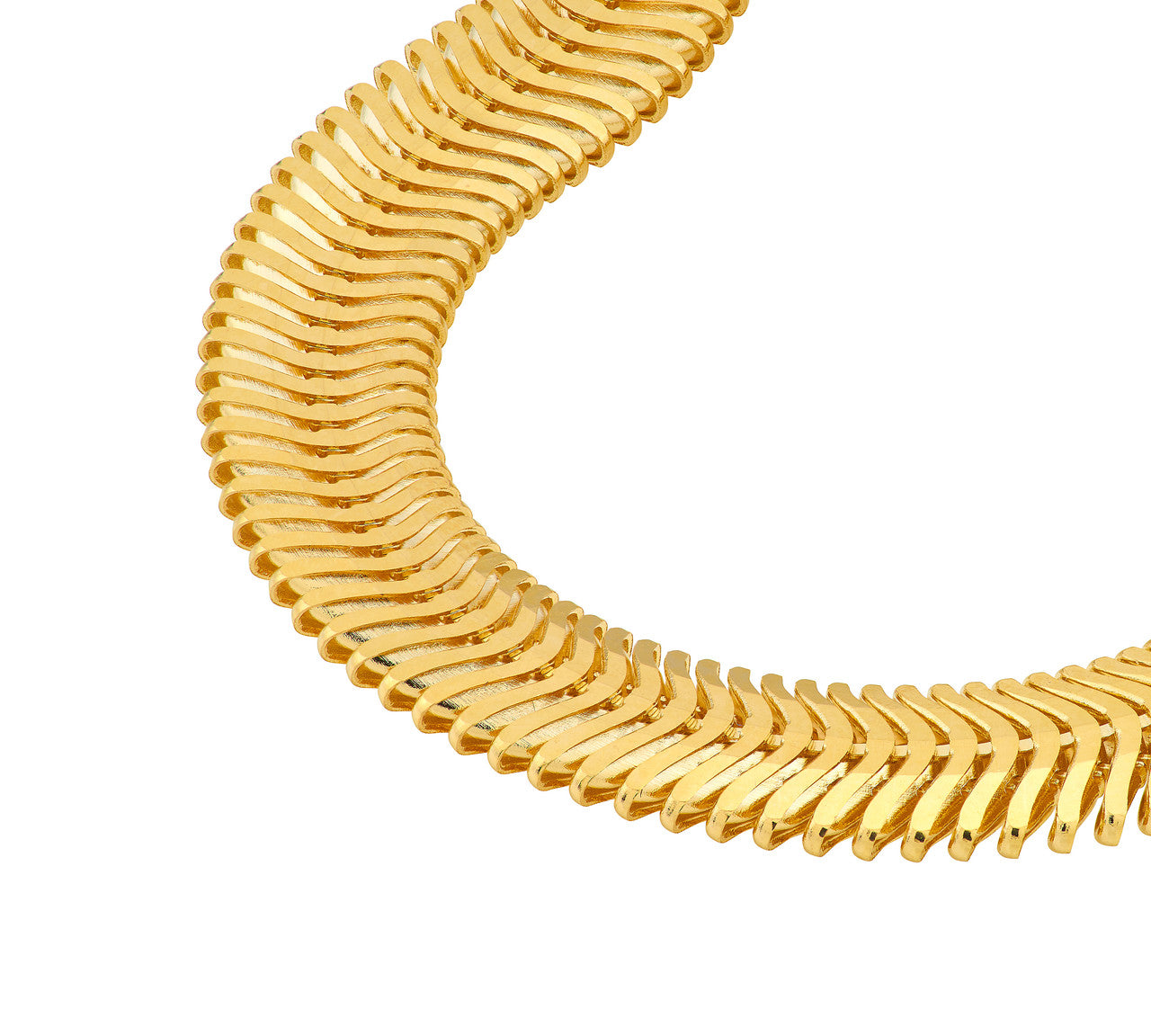 Real 14K GOld Oval Snake Chain