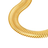 Real 14K GOld Oval Snake Chain