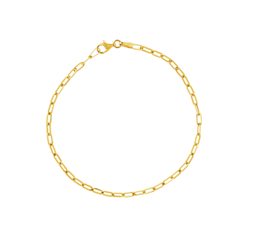 14K gold alternating paperclip link bracelet close-up
minimalist 14K gold paperclip chain bracelet 7 inch
elegant alternating link gold bracelet jewelry photo
2.8mm paperclip bracelet in 14K gold on wrist
modern gold paperclip link bracelet detail
