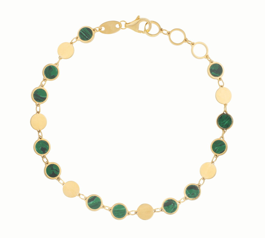 14K Gold Emerald Bracelet | Monteneri Jewelry

