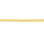 14K Solid Gold Braided Foxtail Chain Anklet

