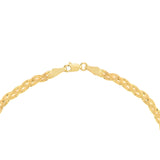 14K Gold Braided Foxtail Chain Anklet
