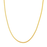 14K 3.3mm Oval Snake Chain Necklace