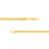 14K 3.3mm Oval Snake Chain Necklace