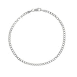 14K Cuban Curb Chain Anklet
