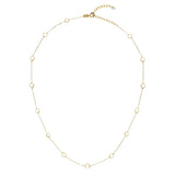 White Beaded Adjustable Choker