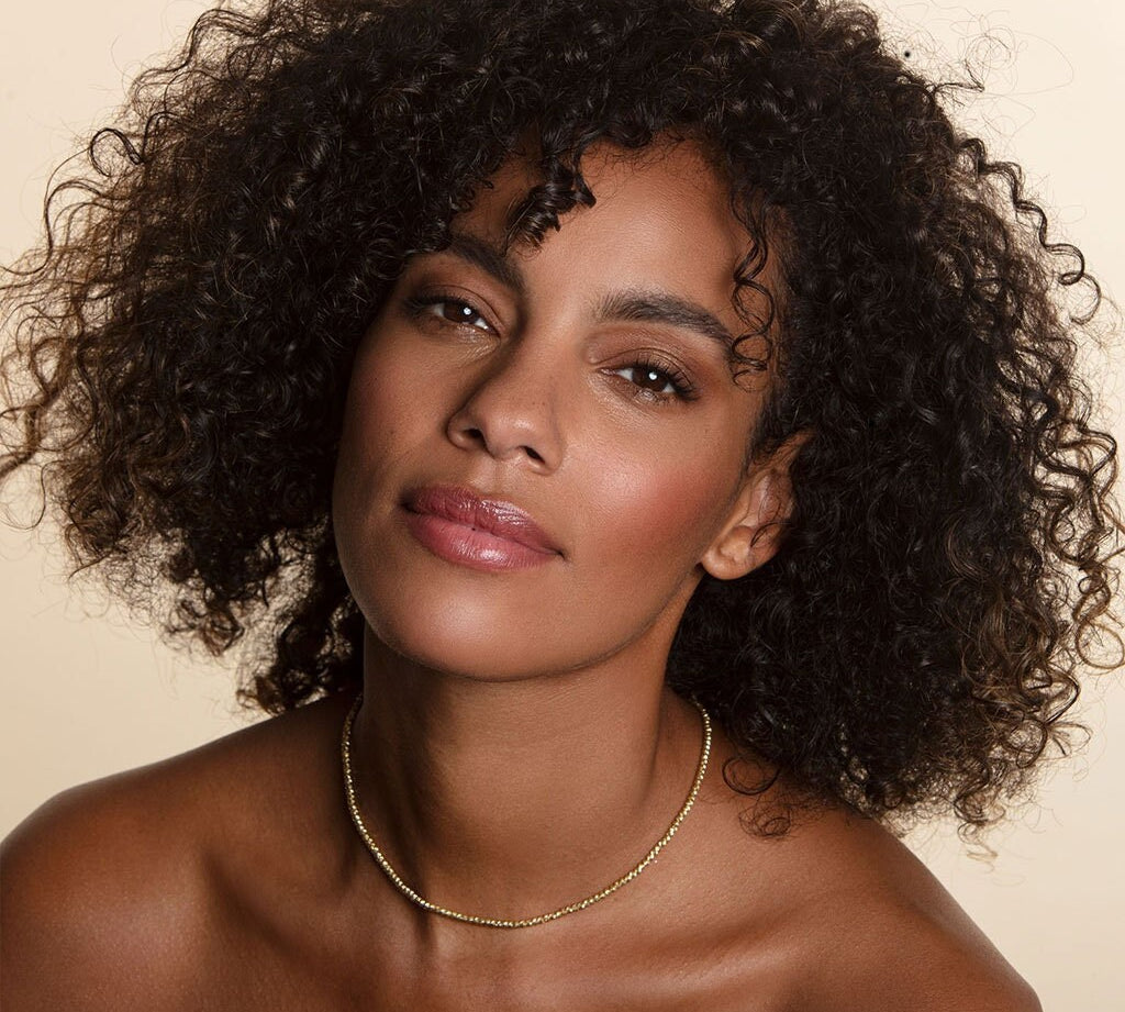 14K Solid Gold Textured Beaded Necklace—Adjustable Elegance