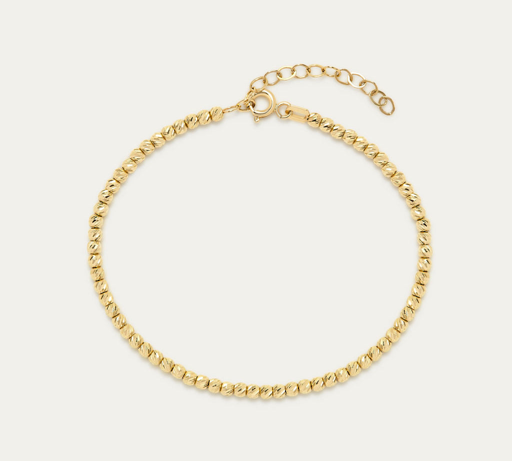 Beaded Adjustable Bracelet | Textured Bracelet | MONTENERI JEWELRY