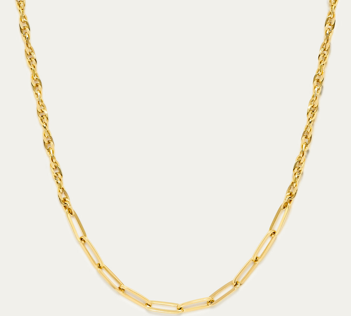 14K GOLD CABLE AND LINK CHAIN