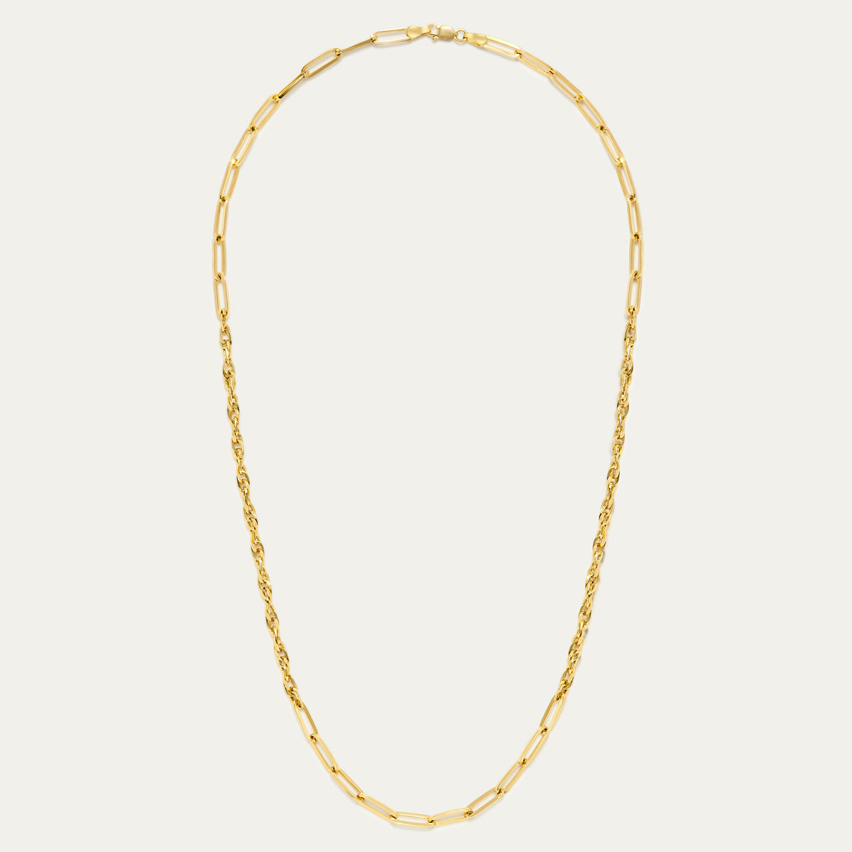 14K GOLD CABLE AND LINK CHAIN