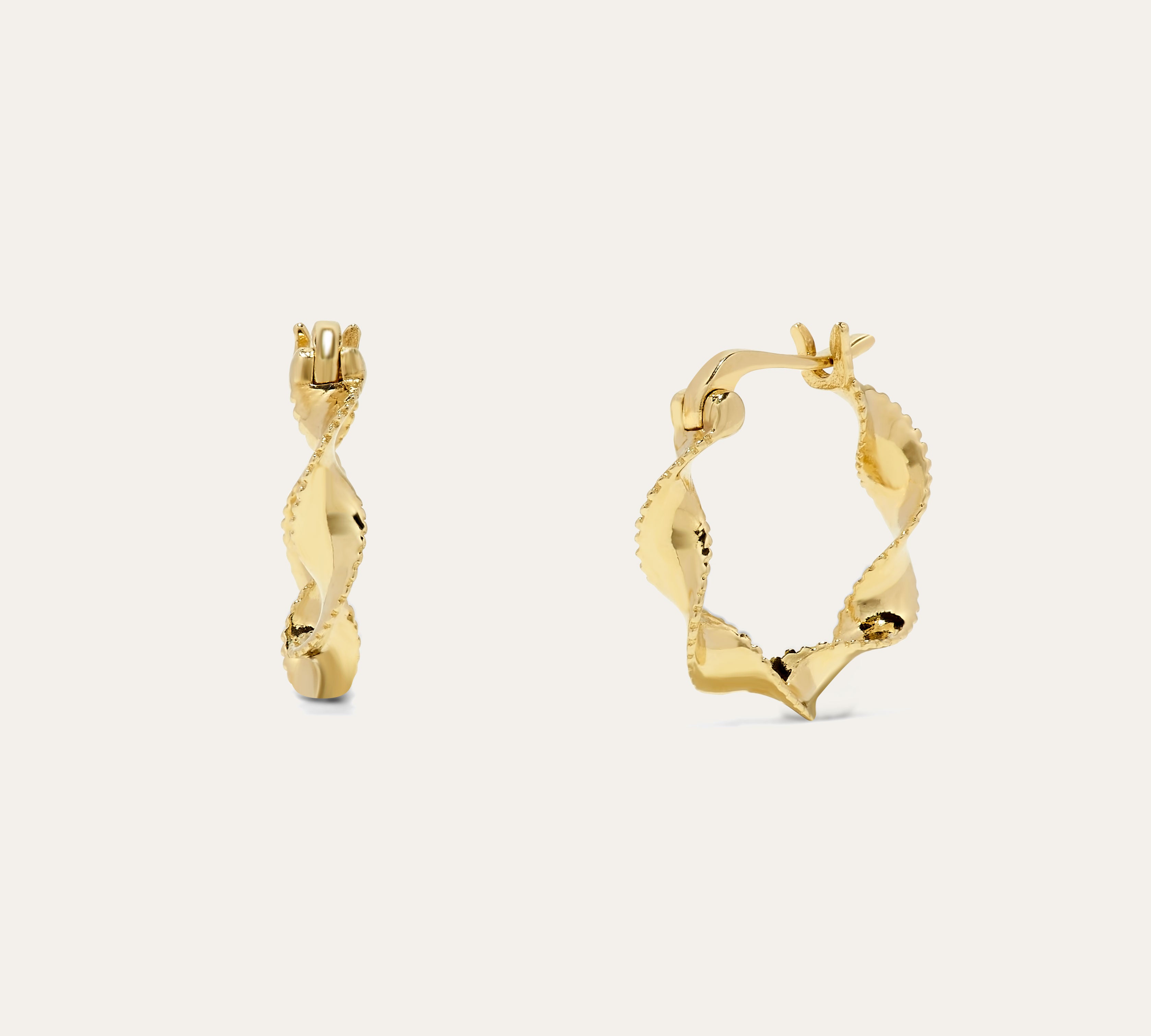 Twisted Hoop Earrings | Twisted Hoops | MONTENERI JEWELRY