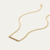 Crystal Bar Necklace | Bar Necklace | MONTENERI JEWELRY