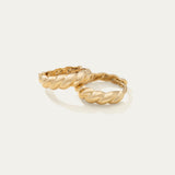 Croissant Hoop Earrings | Croissant Earrings | MONTENERI JEWELRY