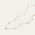 White Beaded Choker | White Bead Adjustable Choker | MONTENERI JEWELRY