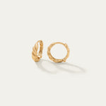Croissant Hoop Earrings | Croissant Earrings | MONTENERI JEWELRY