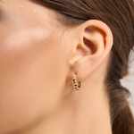 Croissant Hoop Earrings | Croissant Earrings | MONTENERI JEWELRY