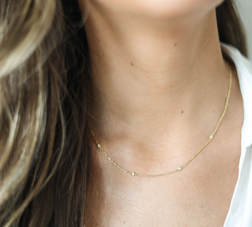 Diamonds By The Yard Necklace | Diamonds Necklace | MONTENERI JEWELRY