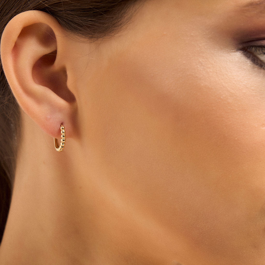 Beaded Hoop Earrings | Beaded Hoops | MONTENERI JEWELRY