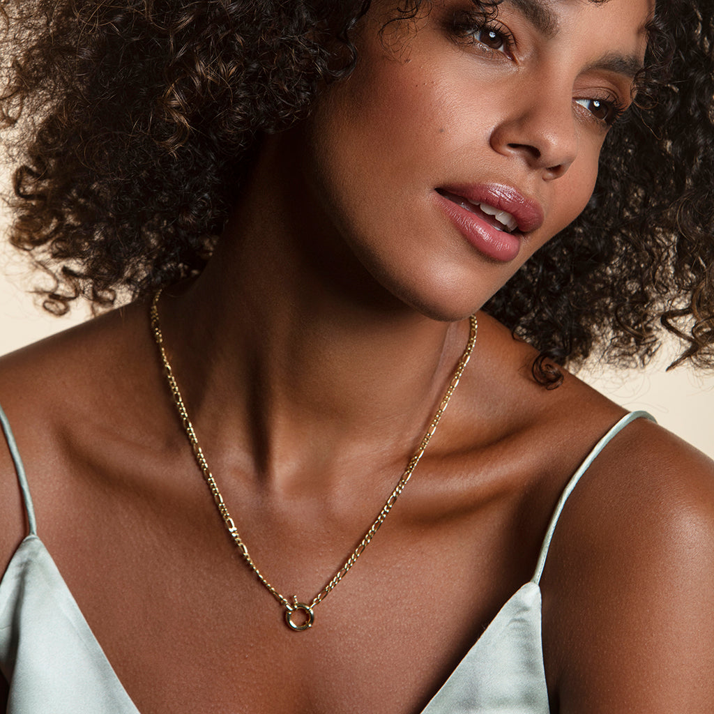 Figaro Chain Necklace | Circle Chain Necklace | MONTENERI JEWELRY