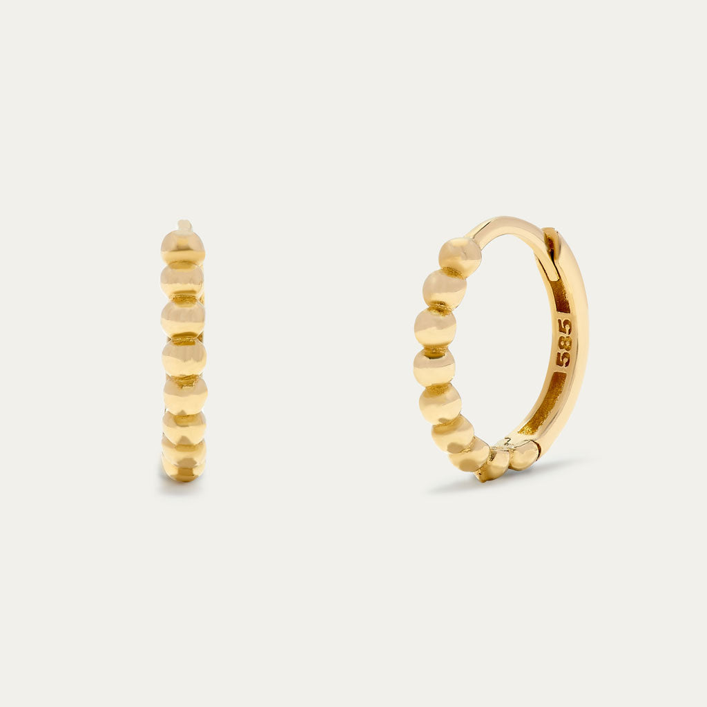 Beaded Hoop Earrings | Beaded Hoops | MONTENERI JEWELRY