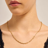 14K GOLD CABLE AND LINK CHAIN