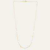 14K Gold & Pearl Bead Necklace