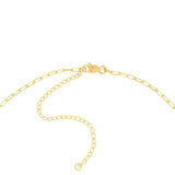 14K Solid Gold Adjustable Paperclip Chain Chocker