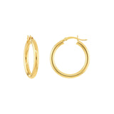 10K Solid Gold Hoop Earrings